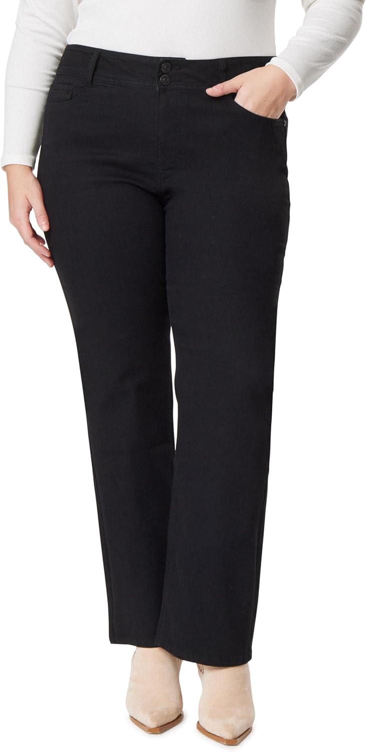 WallFlower Luscious Curvy Bootcut Jeans for Women, Sizes 0-24 | Mid-Rise, Insta Stretch Denim, Trendy Jeans for Women, Stretchy, Figure-Flattering, Classic, Juniors, Standard and Plus