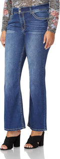 WallFlower Luscious Curvy Bootcut Jeans for Women, Sizes 0-24 | Mid-Rise, Insta Stretch Denim, Trendy Jeans for Women, Stretchy, Figure-Flattering, Classic, Juniors, Standard and Plus
